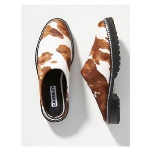 NWOT Anthropologie Caverely June Loafers in Brown Motif  Size 7